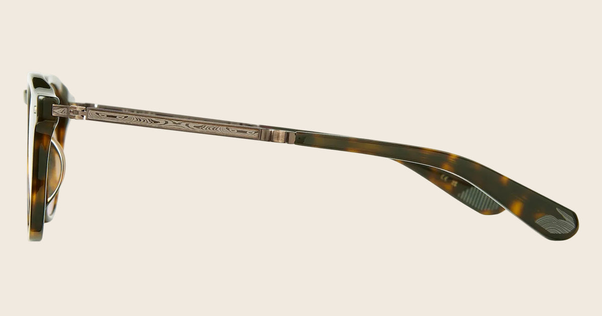 Hickory Tortoise-Antique Gold-Semi-Flat Mojave Brown