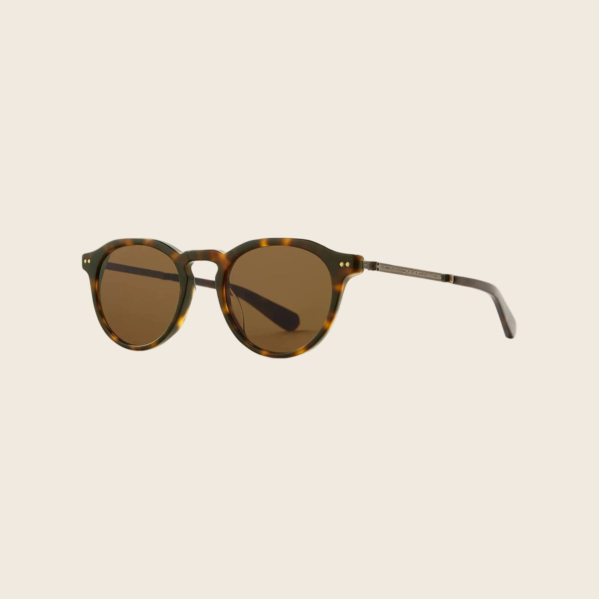 Hickory Tortoise-Antique Gold-Semi-Flat Mojave Brown